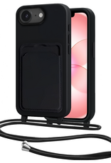 NoXx NoXx iPhone 17e Hoesje Pashouder met Koord - Zwart