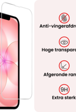 NoXx NoXx iPhone 17e Hoesje Pashouder met Koord Met 2x Screenprotector - Zwart