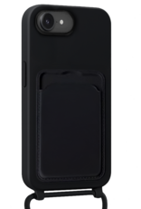 Nomfy Nomfy iPhone 17e Hoesje Pashouder met Koord - Zwart