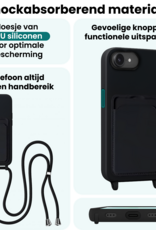 Forterra Forterra iPhone 17e Hoesje Pashouder met Koord - Zwart