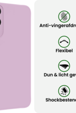 BASEY. BASEY. Samsung Galaxy S25 Edge Hoesje Siliconen - Lila - 2 PACK