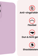 NoXx NoXx Samsung Galaxy S25 Edge Hoesje Siliconen - Lila - 2 PACK