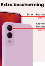 NoXx NoXx Samsung Galaxy S25 Edge Hoesje Siliconen - Lila - 2 PACK