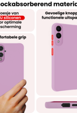 NoXx NoXx Samsung Galaxy S25 Edge Hoesje Siliconen - Lila - 2 PACK