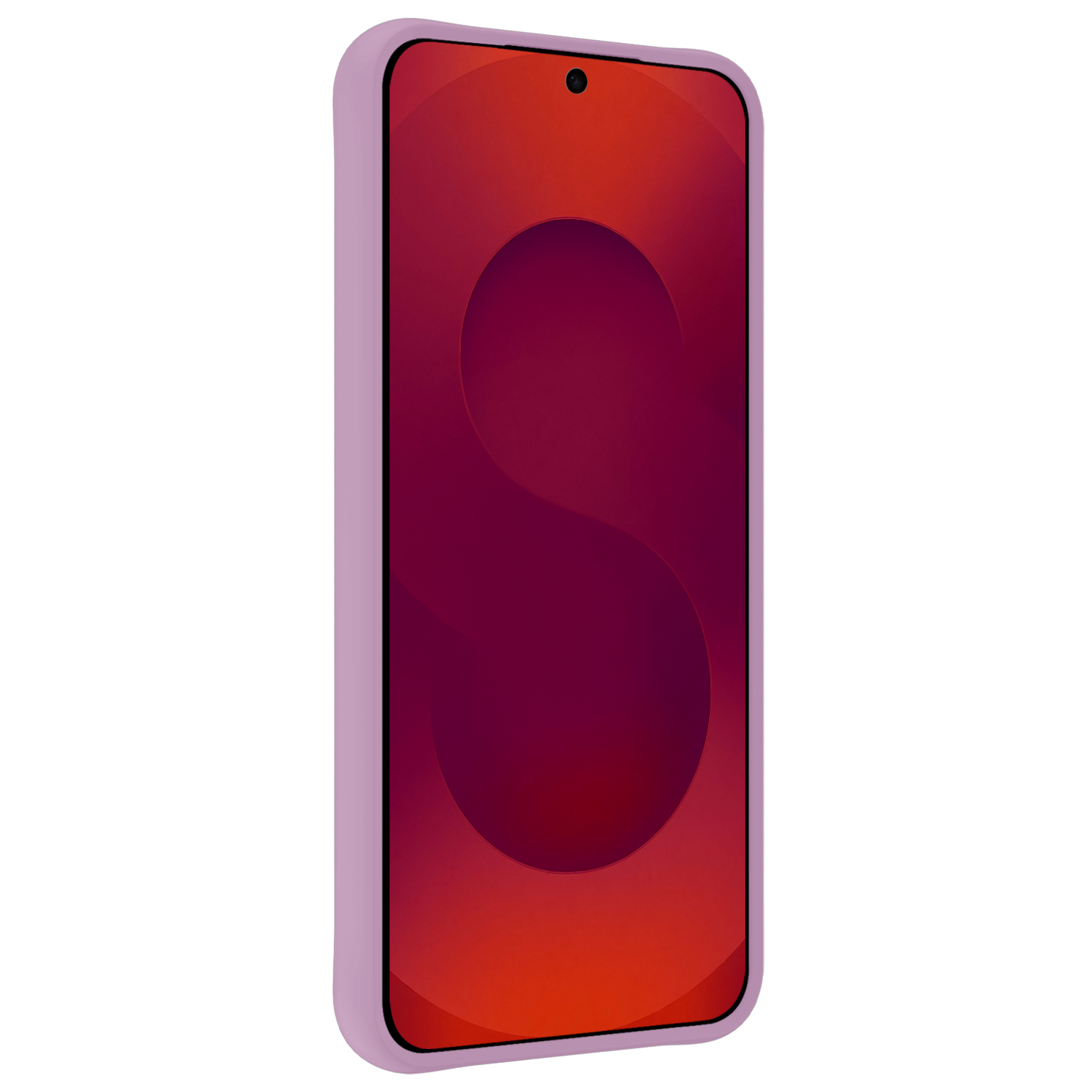 NoXx NoXx Samsung Galaxy S25 Edge Hoesje Siliconen Met 2x Screenprotector - Lila