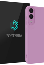Forterra Forterra Samsung Galaxy S25 Edge Hoesje Siliconen - Lila