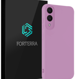 Forterra Forterra Samsung Galaxy S25 Edge Hoesje Siliconen - Lila