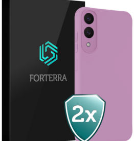 Forterra Forterra Samsung Galaxy S25 Edge Hoesje Siliconen - Lila - 2 PACK