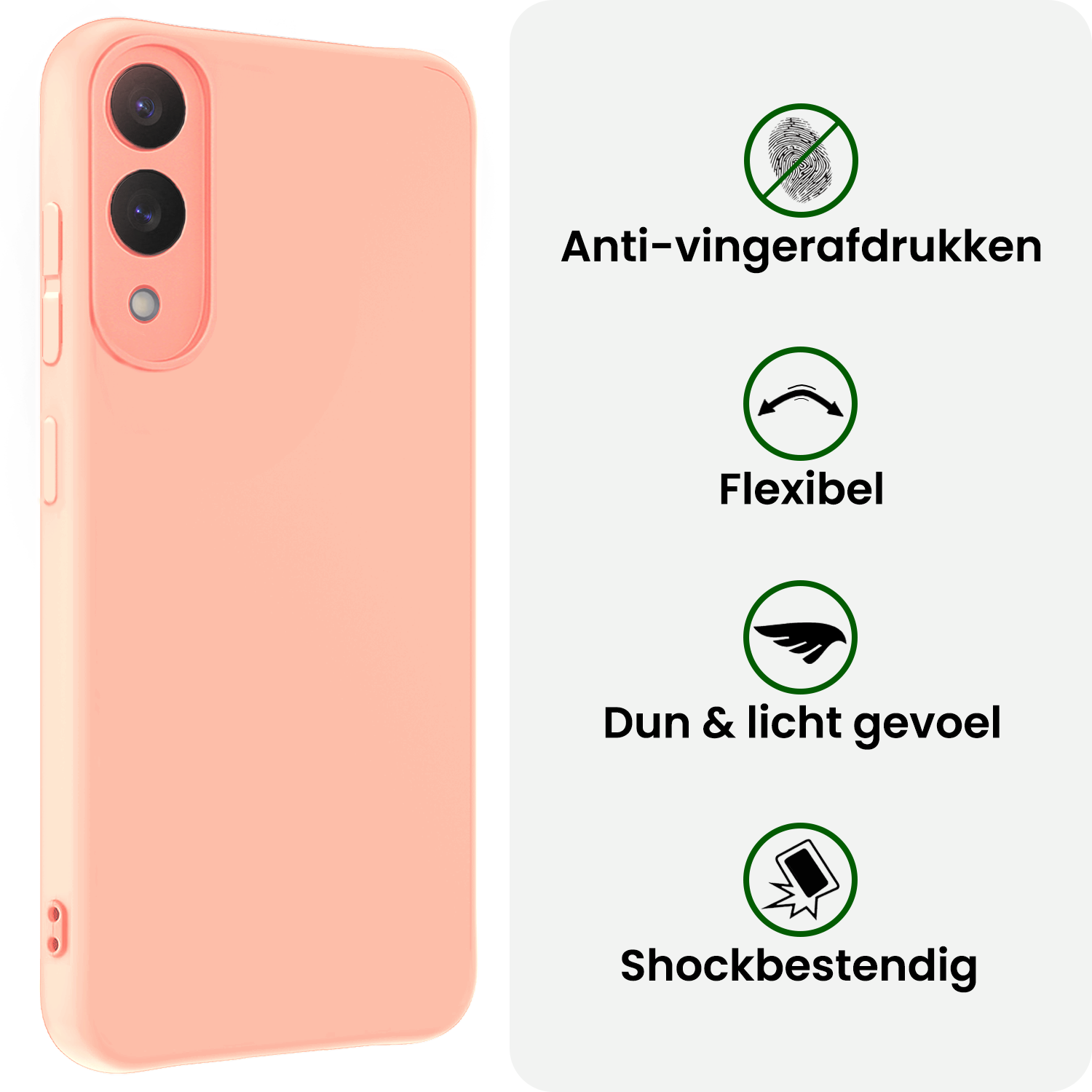 BASEY. BASEY. Samsung Galaxy S25 Edge Hoesje Siliconen - Lichtroze