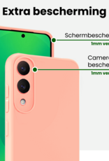 BASEY. BASEY. Samsung Galaxy S25 Edge Hoesje Siliconen - Lichtroze