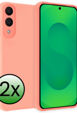 BASEY. BASEY. Samsung Galaxy S25 Edge Hoesje Siliconen - Lichtroze - 2 PACK