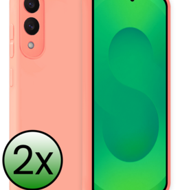 BASEY. BASEY. Samsung Galaxy S25 Edge Hoesje Siliconen - Lichtroze - 2 PACK