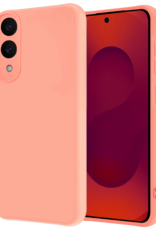 NoXx NoXx Samsung Galaxy S25 Edge Hoesje Siliconen - Lichtroze