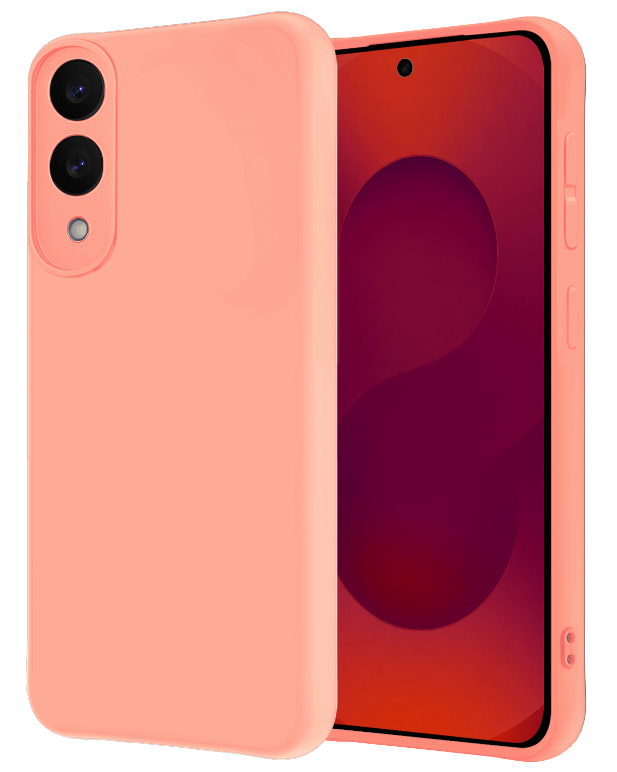 NoXx NoXx Samsung Galaxy S25 Edge Hoesje Siliconen - Lichtroze