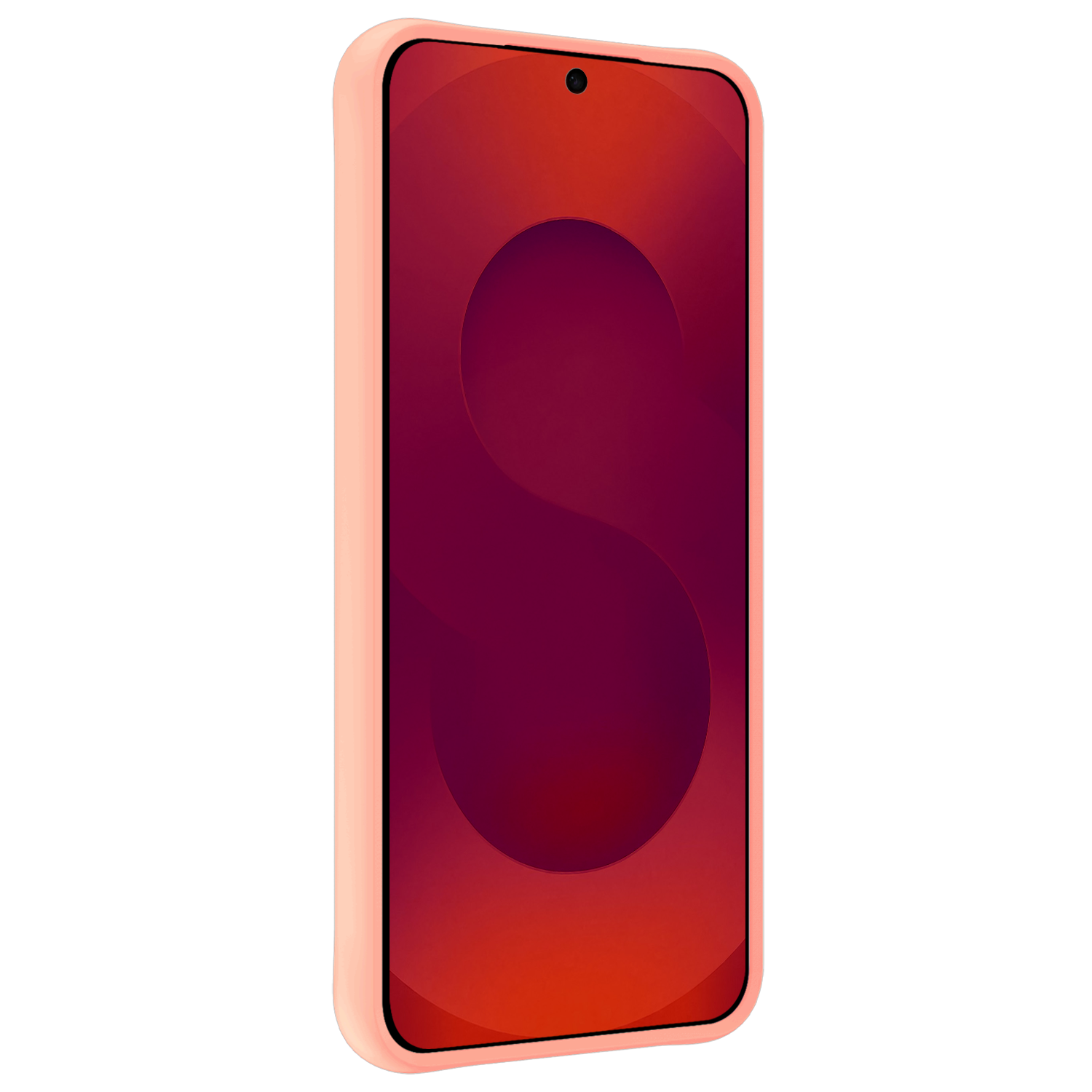 NoXx NoXx Samsung Galaxy S25 Edge Hoesje Siliconen Met Screenprotector - Lichtroze