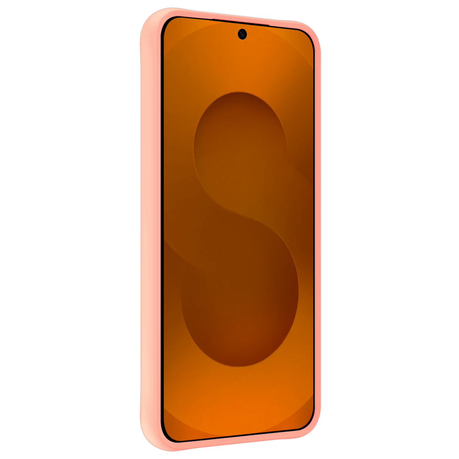 Nomfy Nomfy Samsung Galaxy S25 Edge Hoesje Siliconen Met Screenprotector - Lichtroze