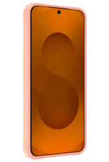 Nomfy Nomfy Samsung Galaxy S25 Edge Hoesje Siliconen Met 2x Screenprotector - Lichtroze