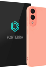 Forterra Forterra Samsung Galaxy S25 Edge Hoesje Siliconen - Lichtroze