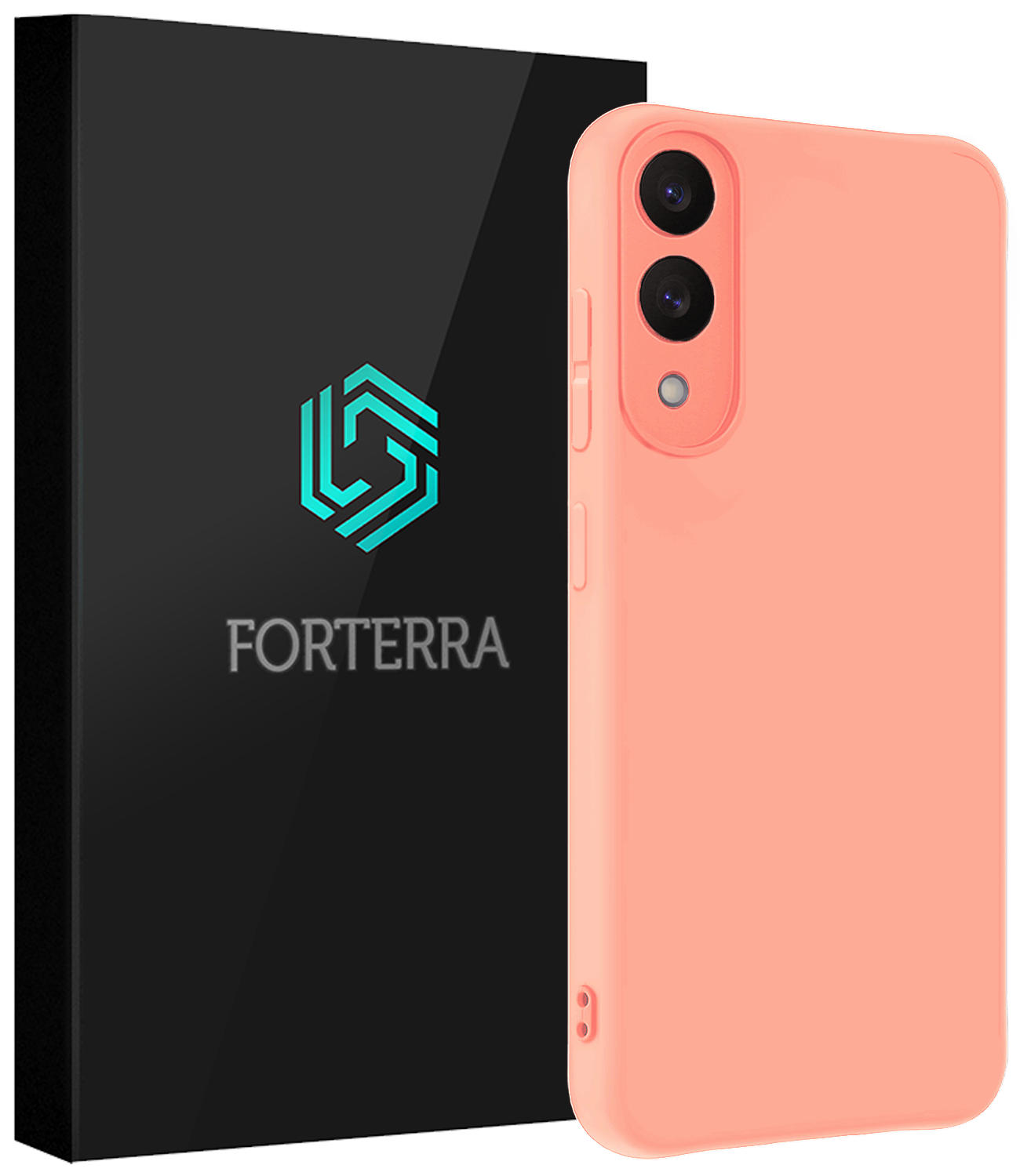 Forterra Forterra Samsung Galaxy S25 Edge Hoesje Siliconen - Lichtroze