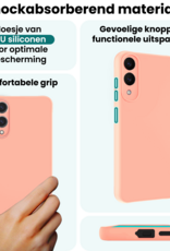 Forterra Forterra Samsung Galaxy S25 Edge Hoesje Siliconen - Lichtroze