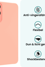 Forterra Forterra Samsung Galaxy S25 Edge Hoesje Siliconen Met 2x Screenprotector - Lichtroze