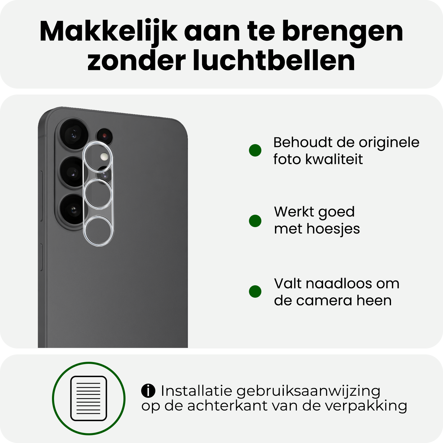 BASEY. BASEY. Samsung Galaxy S26 Ultra Camera Screenprotector - 3 PACK