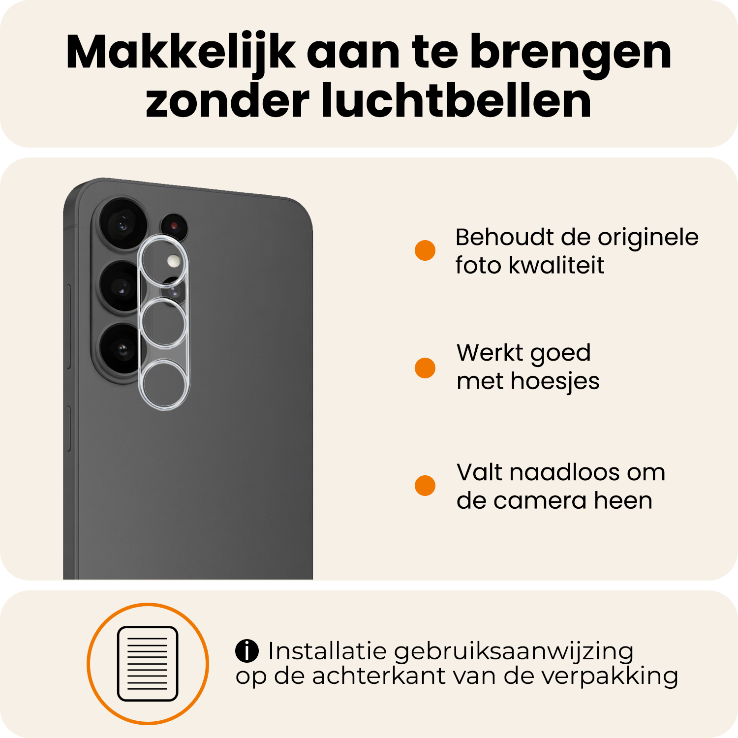 Nomfy Nomfy Samsung Galaxy S26 Ultra Camera Screenprotector