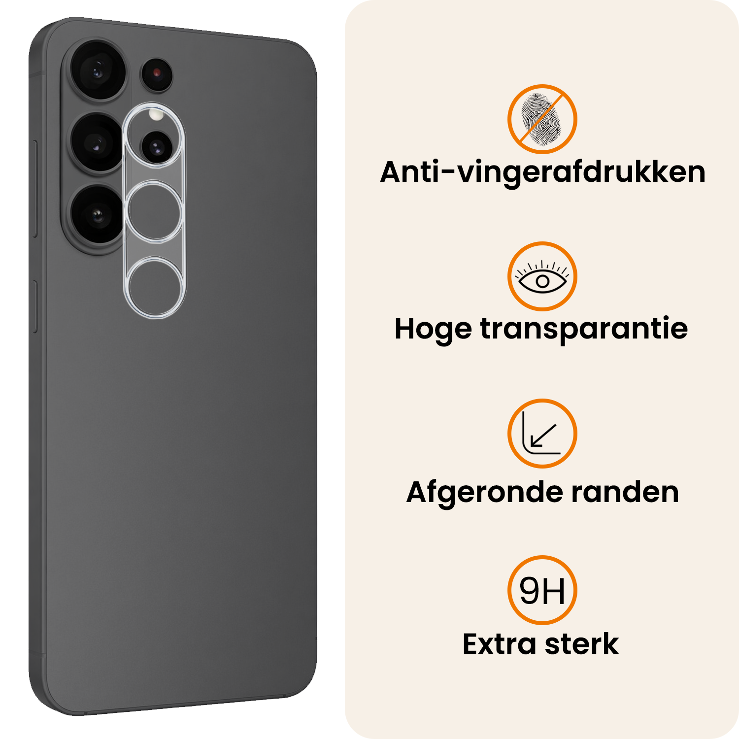 Nomfy Nomfy Samsung Galaxy S26 Ultra Camera Screenprotector - 2 PACK