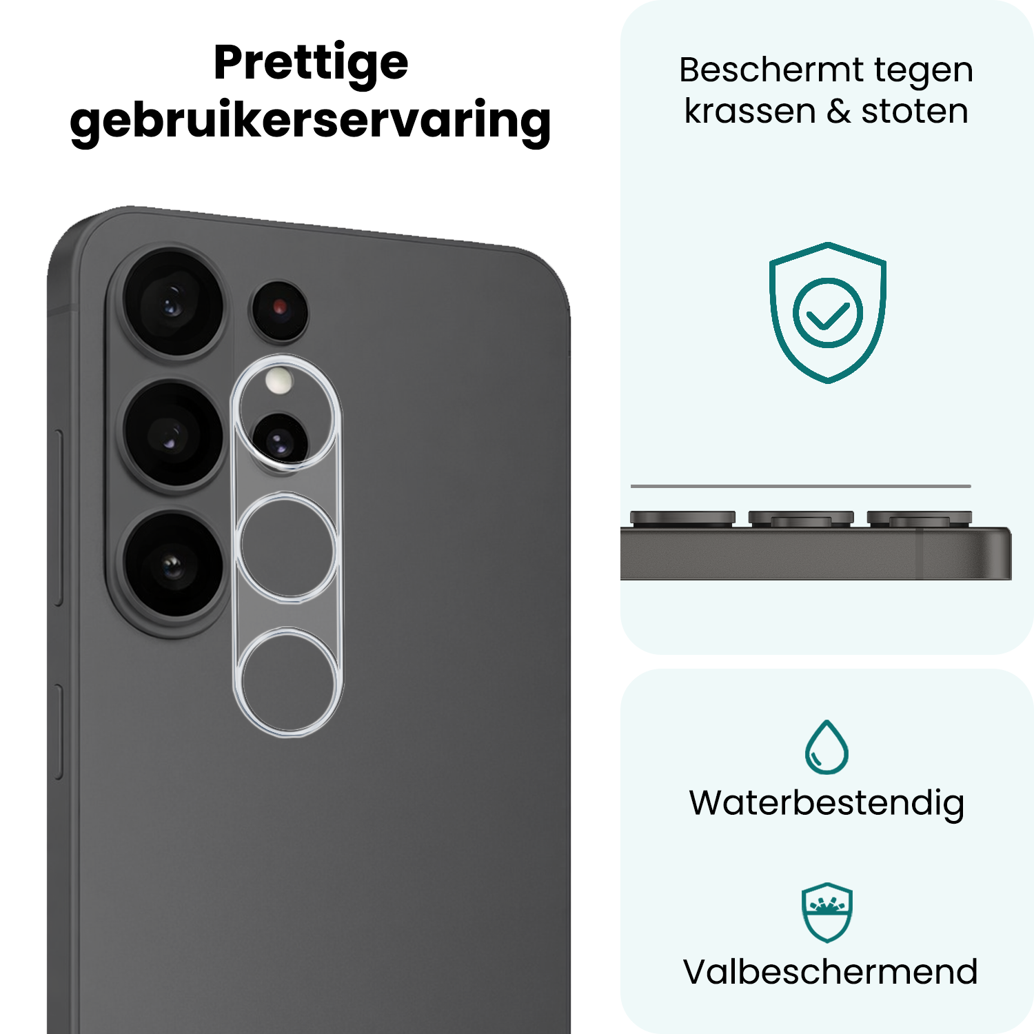 Forterra Forterra Samsung Galaxy S26 Ultra Camera Screenprotector - 3 PACK