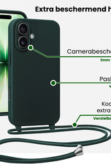 BASEY. BASEY. iPhone 17 Hoesje met Koord - Donkergroen