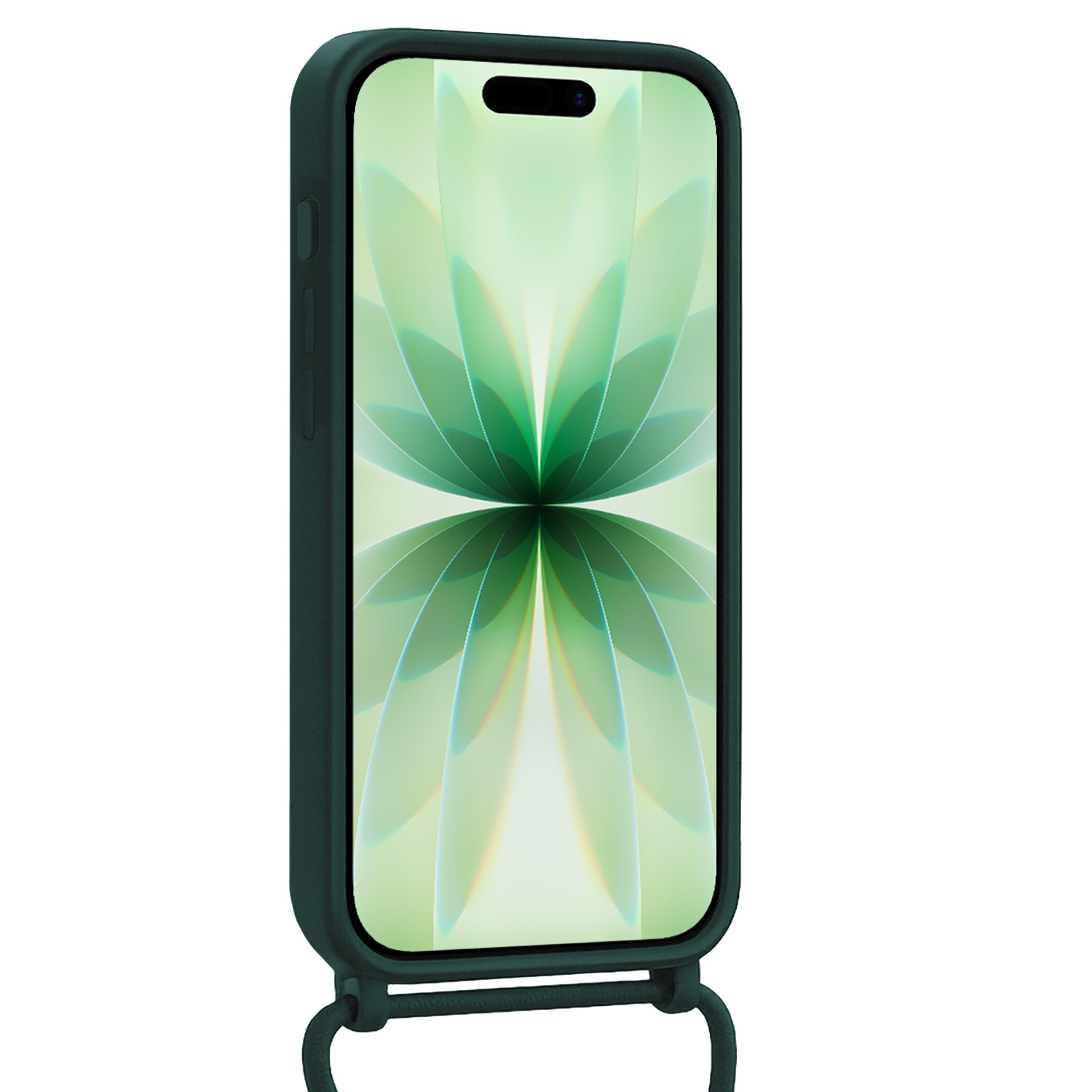 BASEY. BASEY. iPhone 17 Hoesje met Koord - Donkergroen