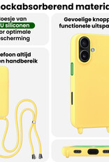 BASEY. BASEY. iPhone 17 Hoesje met Koord - Geel