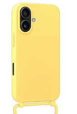BASEY. BASEY. iPhone 17 Hoesje met Koord Met Screenprotector - Geel