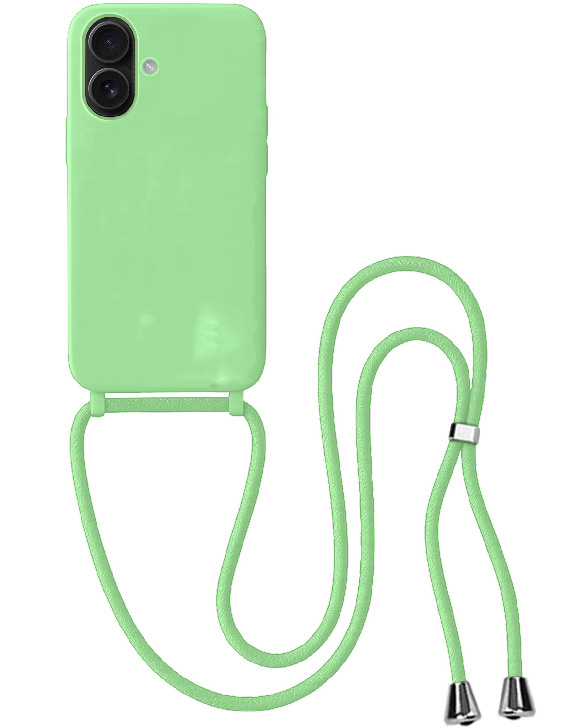 BASEY. BASEY. iPhone 17 Hoesje met Koord - Groen