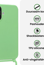 BASEY. BASEY. iPhone 17 Hoesje met Koord Met Screenprotector - Groen