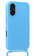 BASEY. BASEY. iPhone 17 Hoesje met Koord Met Screenprotector - Lichtblauw