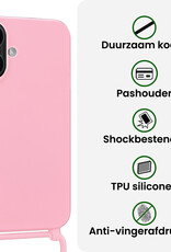 BASEY. BASEY. iPhone 17 Hoesje met Koord - Lichtroze