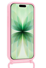 BASEY. BASEY. iPhone 17 Hoesje met Koord Met 2x Screenprotector - Lichtroze