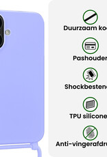 BASEY. BASEY. iPhone 17 Hoesje met Koord - Lila - 2 PACK