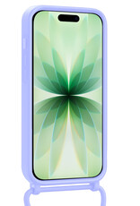 BASEY. BASEY. iPhone 17 Hoesje met Koord Met 2x Screenprotector - Lila