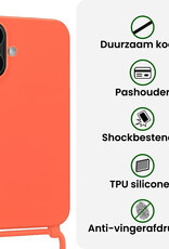 BASEY. BASEY. iPhone 17 Hoesje met Koord - Papaya - 2 PACK