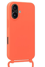 BASEY. BASEY. iPhone 17 Hoesje met Koord Met Screenprotector - Papaya