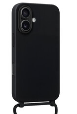 BASEY. BASEY. iPhone 17 Hoesje met Koord Met Screenprotector - Zwart