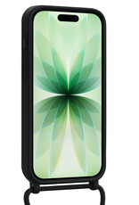 BASEY. BASEY. iPhone 17 Hoesje met Koord Met 2x Screenprotector - Zwart