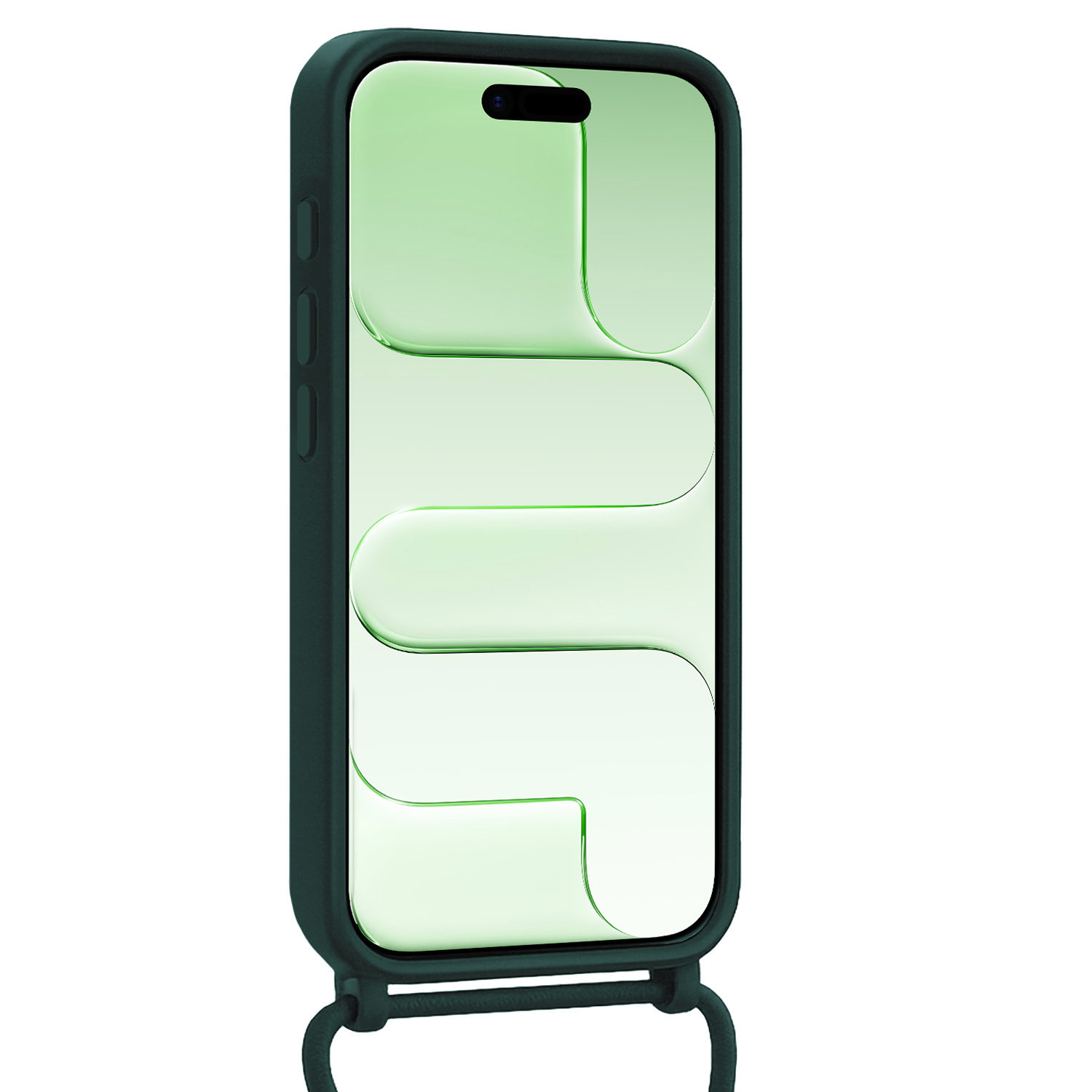 BASEY. BASEY. iPhone Air Hoesje met Koord - Donkergroen - 2 PACK