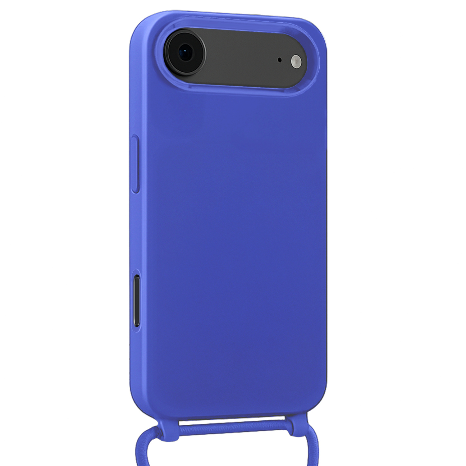 BASEY. BASEY. iPhone Air Hoesje met Koord Met 2x Screenprotector - Fel Blauw
