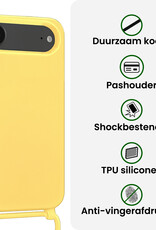 BASEY. BASEY. iPhone Air Hoesje met Koord - Geel - 2 PACK