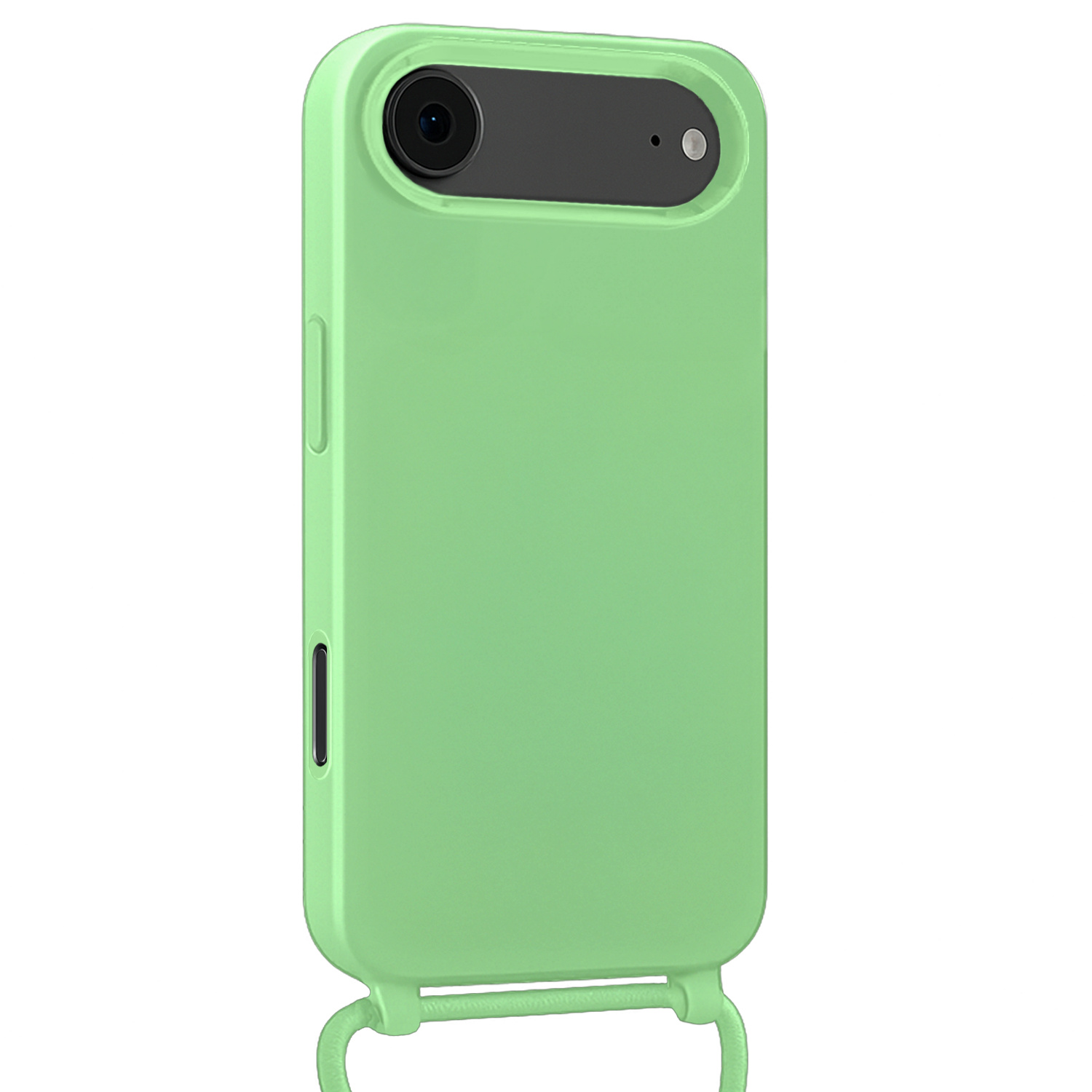BASEY. BASEY. iPhone Air Hoesje met Koord Met Screenprotector - Groen
