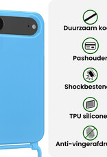 BASEY. BASEY. iPhone Air Hoesje met Koord - Lichtblauw - 2 PACK