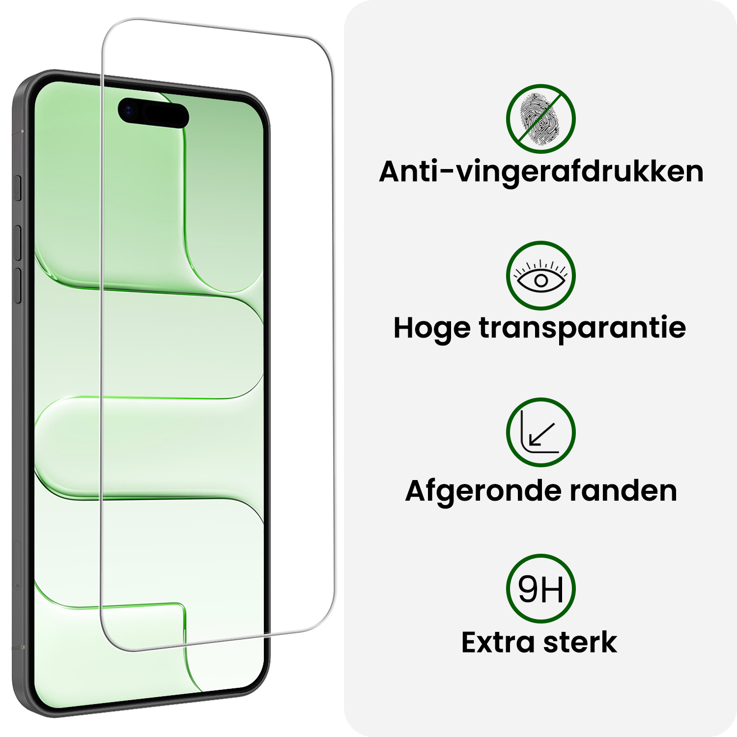 BASEY. BASEY. iPhone Air Hoesje met Koord Met Screenprotector - Lichtroze